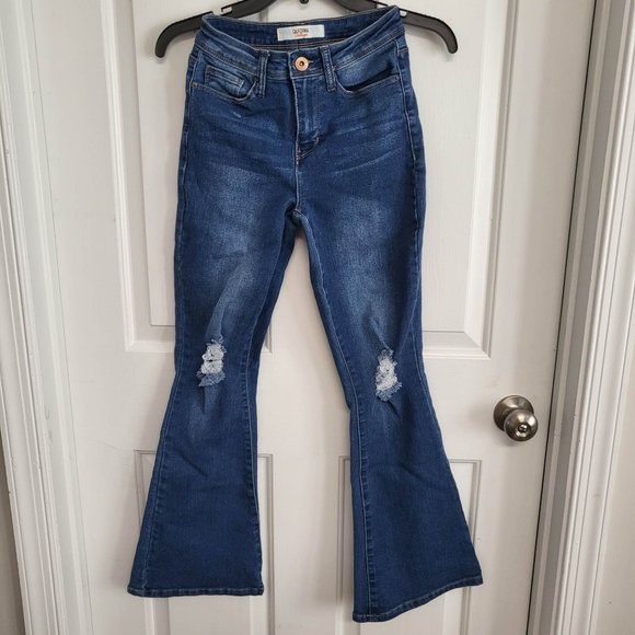 California Vintage Boot-cut / Bell Bottom Jean Pants Size 1/25 - Picture 1 of 7